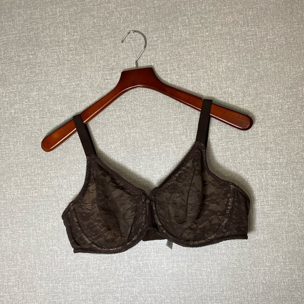 Wacoal Brown Lace Underwire Bra 855201 40D